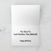 Es ist Zeit, ein weiteres Jahr hinter uns zu lasse Karte (Innenseite)