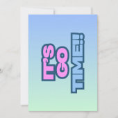 Es ist Zeit. Einladung (Vorderseite)