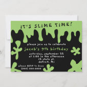 Es ist Zeit!  Einladung zum Geburtstag (Vorderseite)