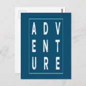 Es ist Zeit für Abenteuer Postkarte (Vorne/Hinten)