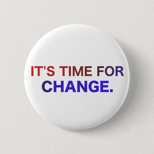 Es ist Zeit für Änderungs-Knopf Button (Vorderseite)