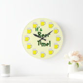 Es ist Zeit für Beer Große Wanduhr (Zuhause)