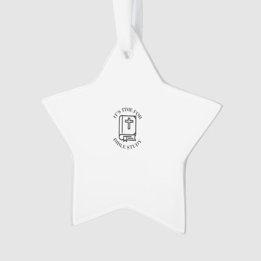 Es ist Zeit für Bibelstudium Ornament (Vorderseite)