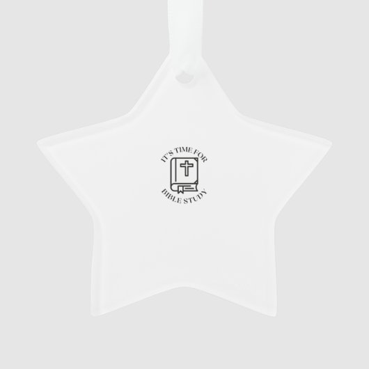 Es ist Zeit für Bibelstudium Ornament (Vorderseite)