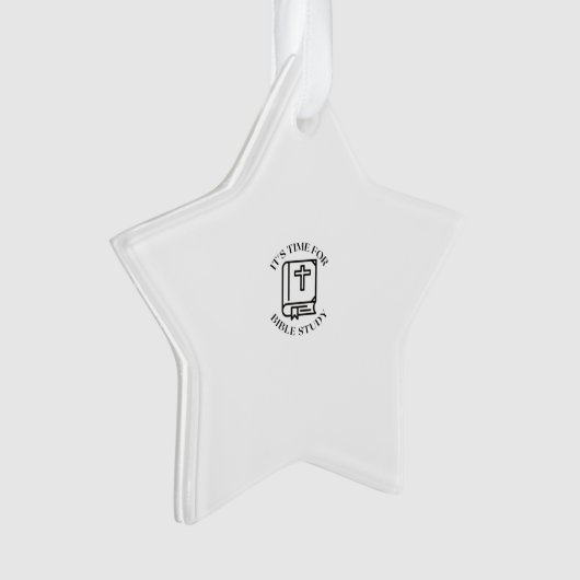 Es ist Zeit für Bibelstudium Ornament (Vorderseite)
