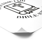 ES IST ZEIT FÜR BIBLE STUDY FOTODRUCK (Ecke)
