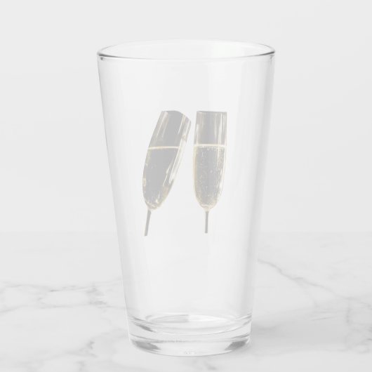 Es ist Zeit für Bier Glas (Rückseite)