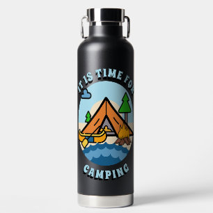 Es ist Zeit für Camping Personalisiert Trinkflasche