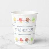 Es ist Zeit für den Eiscremebecher Pappbecher (Vorderseite)