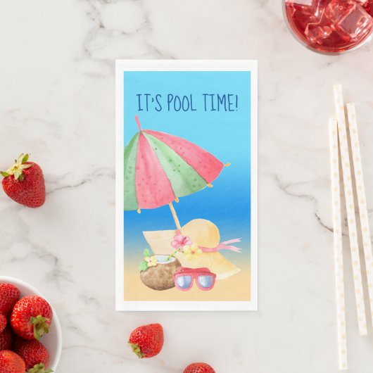 Es ist Zeit für den Pool Serviette (Beispiel)