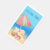 Es ist Zeit für den Pool Serviette (Ecke)