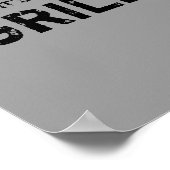 Es ist Zeit für GRILL. Poster (Ecke)