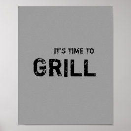 Es ist Zeit für GRILL. Poster