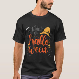 "Es ist Zeit für Halloween" Hexenhut T-Shirt
