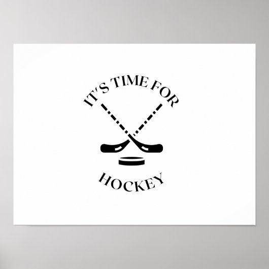 ES IST ZEIT FÜR HOCKEY POSTER (Vorne)