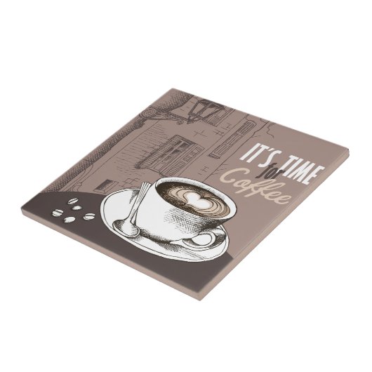Es ist Zeit für Kaffee Fliese (Seite)