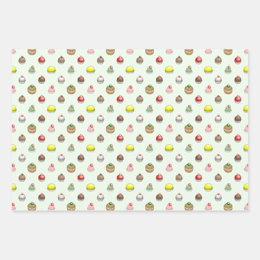 Es ist Zeit für Kuchen T - Shirt Geschenkpapier Set (Vorderseite 3)