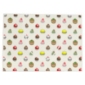 Es ist Zeit für Kuchen T - Shirt Große Geschenktüte (Rückseite)