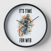 Es ist Zeit für MTB - Wanduhr (Vorderseite)