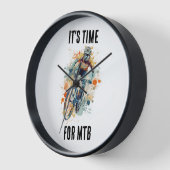 Es ist Zeit für MTB - Wanduhr (Winkel)