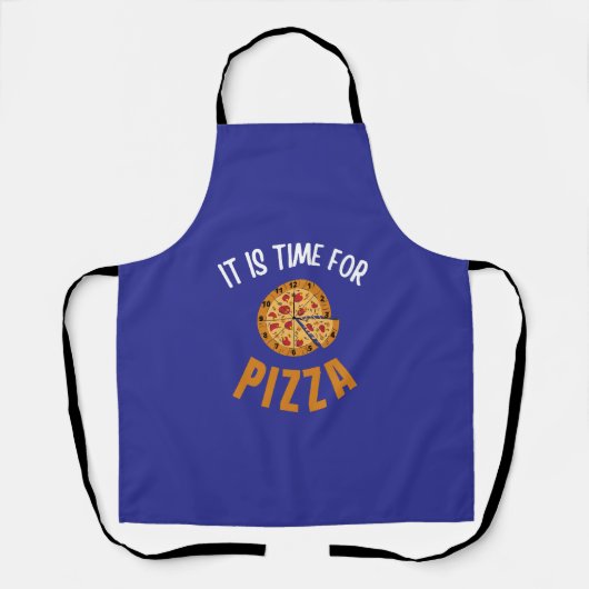 Es ist Zeit für Pizza Schürze (Vorderseite)