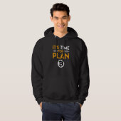 Es ist Zeit Für Plan B Bitcoin Btc Slogan Hoodie (Vorne ganz)