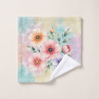 Es ist Zeit für Tie-Dye-Blumen zum Blühen Badhandtuch Set