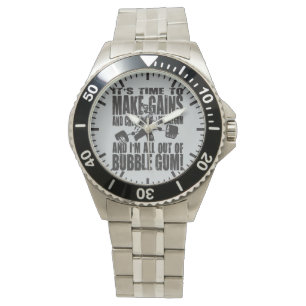 Es ist Zeit, Gewinne zu machen und Blasen zu kauen Armbanduhr