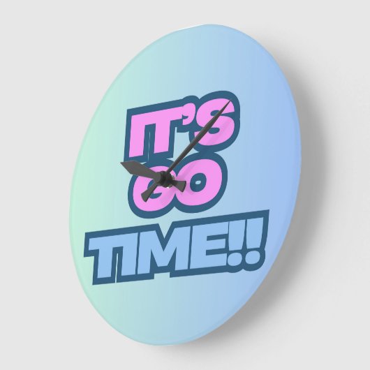 Es ist Zeit. Große Wanduhr (Winkel)