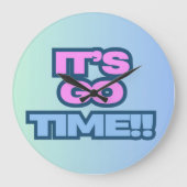 Es ist Zeit. Große Wanduhr (Vorderseite)