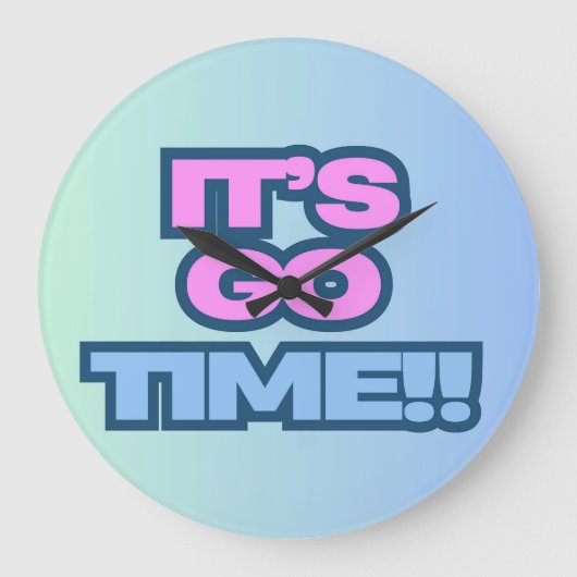 Es ist Zeit. Große Wanduhr (Vorderseite)