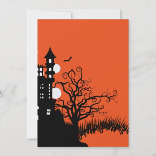 Es ist Zeit, Halloween , Trick oder Kostüm zu prob Einladung (Rückseite)