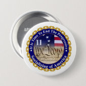 Es ist Zeit-Knopf Button (Vorne & Hinten)