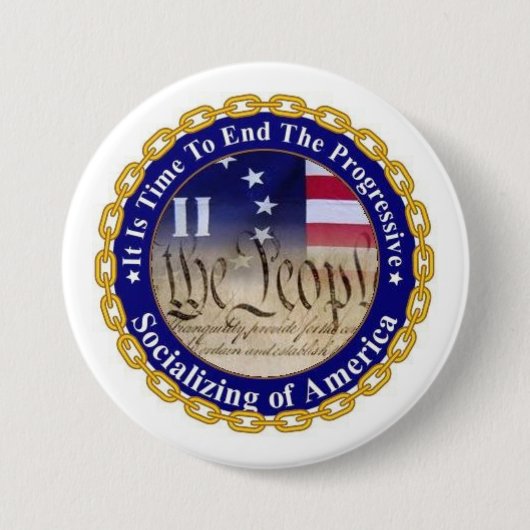 Es ist Zeit-Knopf Button (Vorderseite)