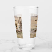 Es ist Zeit, Lion Foto mit Text aufzustehen Glas (Rechts)