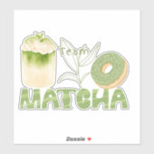Es ist Zeit, Matcha Aufkleber (Blatt)