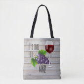 Es ist Zeit oder Wein! Tasche (Vorderseite)
