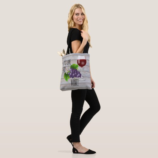 Es ist Zeit oder Wein! Tasche (Am Model)