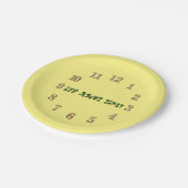 Es ist Zeit! Pappteller (Schrägansicht)