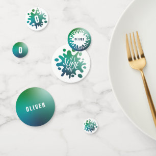 Es ist Zeit RegenbogenGeburtstagsparty Konfetti