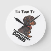 Es ist Zeit Runde Wanduhr (Vorderseite)