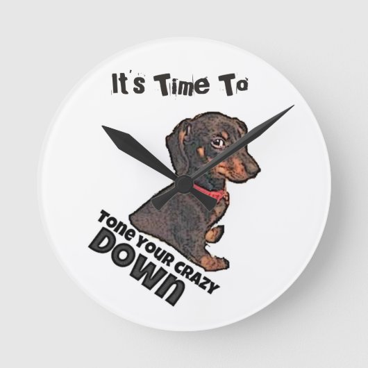 Es ist Zeit Runde Wanduhr (Vorderseite)