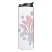 Es ist Zeit, schlank liebt Regenbogen Thermosbecher (Nach links gedreht)