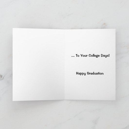 Es ist Zeit, sich von deinen Unis zu verabschieden Karte (Innenseite)