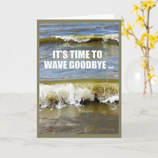 Es ist Zeit, sich von deinen Unis zu verabschieden Karte (Gelbe Blume)