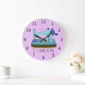 Es ist Zeit, Zahlen zu nähen Große Wanduhr (Zuhause)