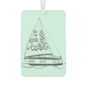 Es ist Zeit zu reisen Autolufterfrischer (Rückseite)