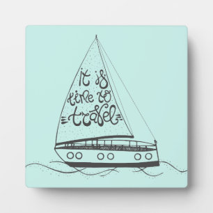 Es ist Zeit zu reisen Fotoplatte