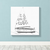 Es ist Zeit zu reisen Leinwanddruck (Insitu (Holzboden))