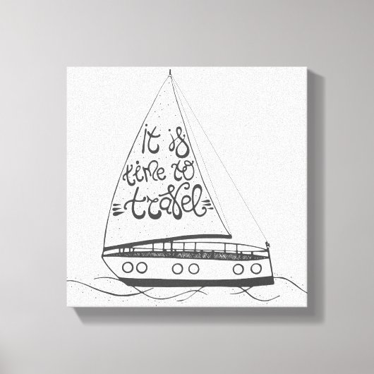 Es ist Zeit zu reisen Leinwanddruck (Vorderseite)